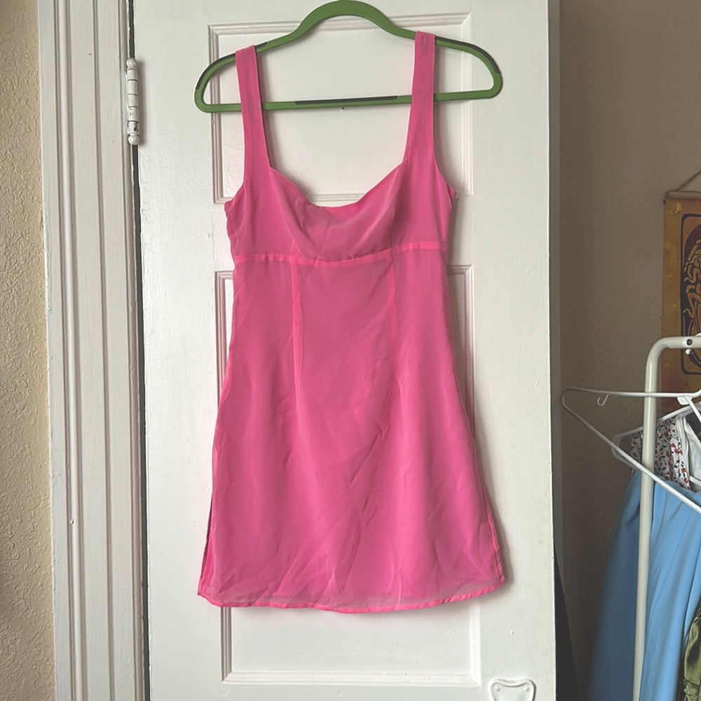 Londyn Pink Mini Dress Barbie Pink
